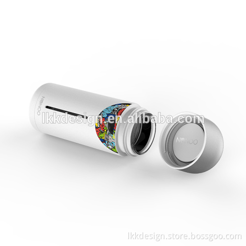 Creative Stainless Steel Thermoses Cup Travel Vacuum Bottle Double Wall Eyes Art Cup